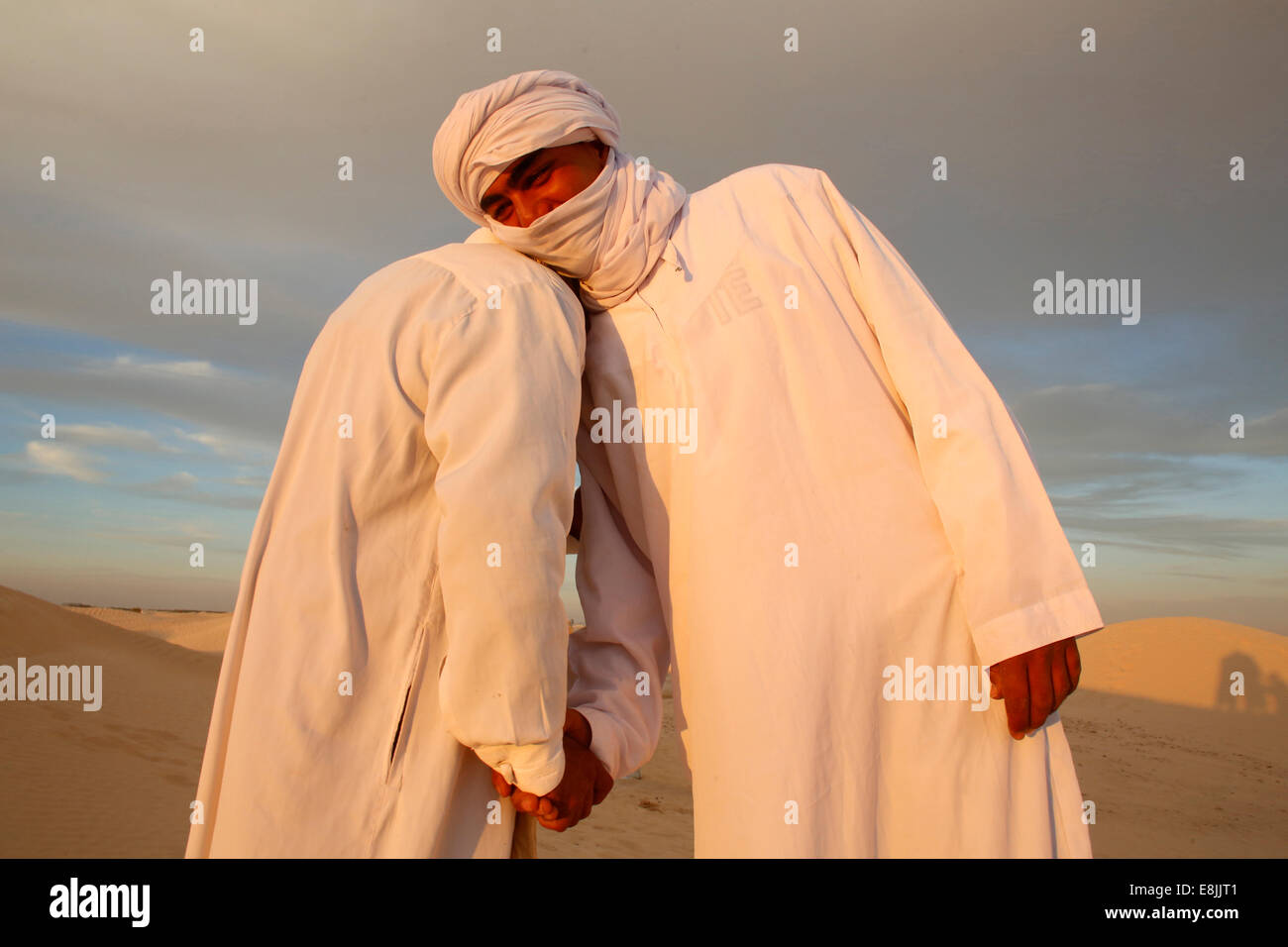 Beduinen in der Sahara Stockfoto