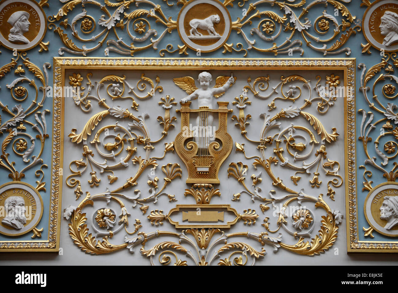 Eremitage-Museum. Glas-Zimmer-Kunstwerk Stockfoto
