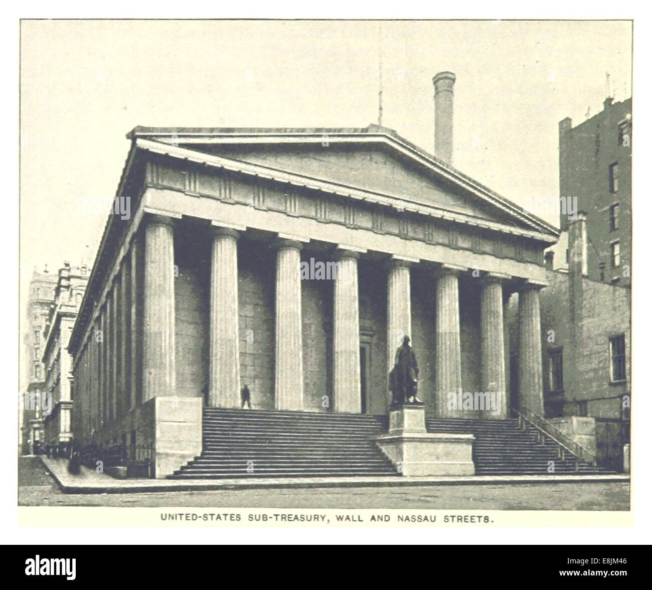 (King1893NYC) pg704 US Sub-TREASURY, Wand und NASSAU Street Stockfoto