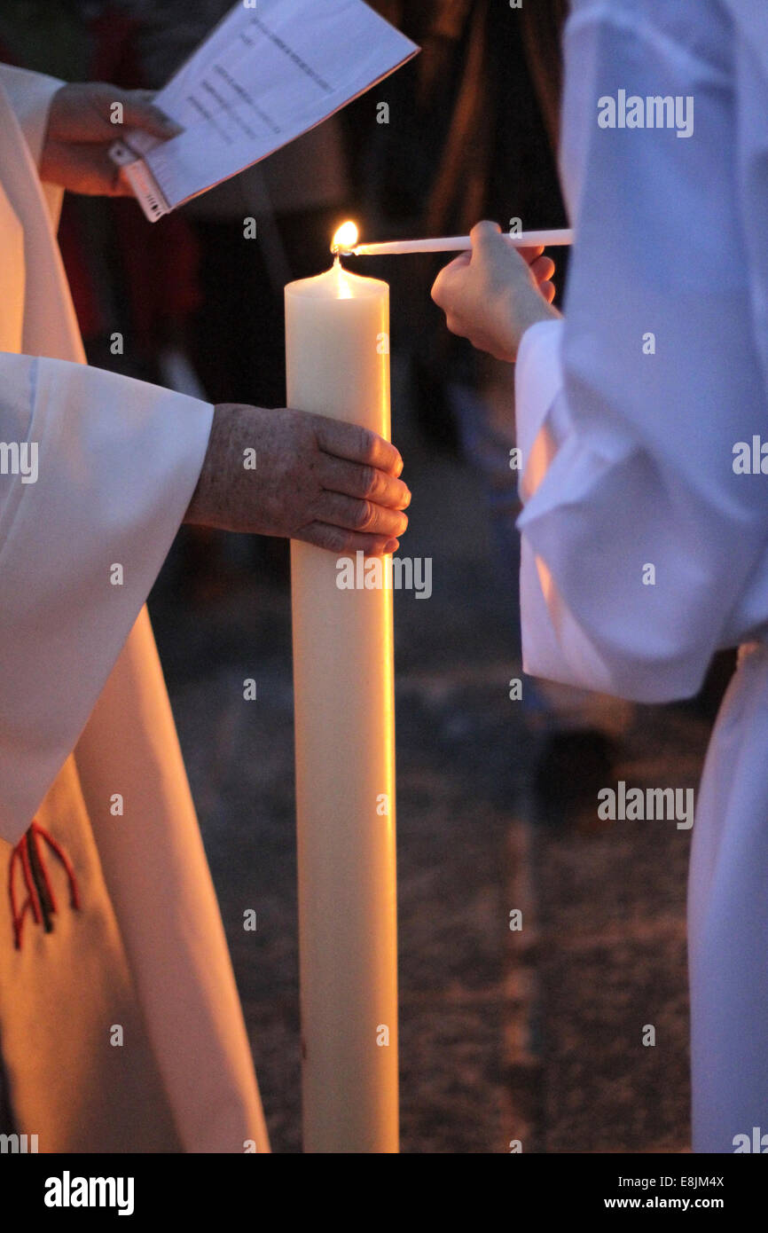 Großen Vigil von Ostern. Stockfoto