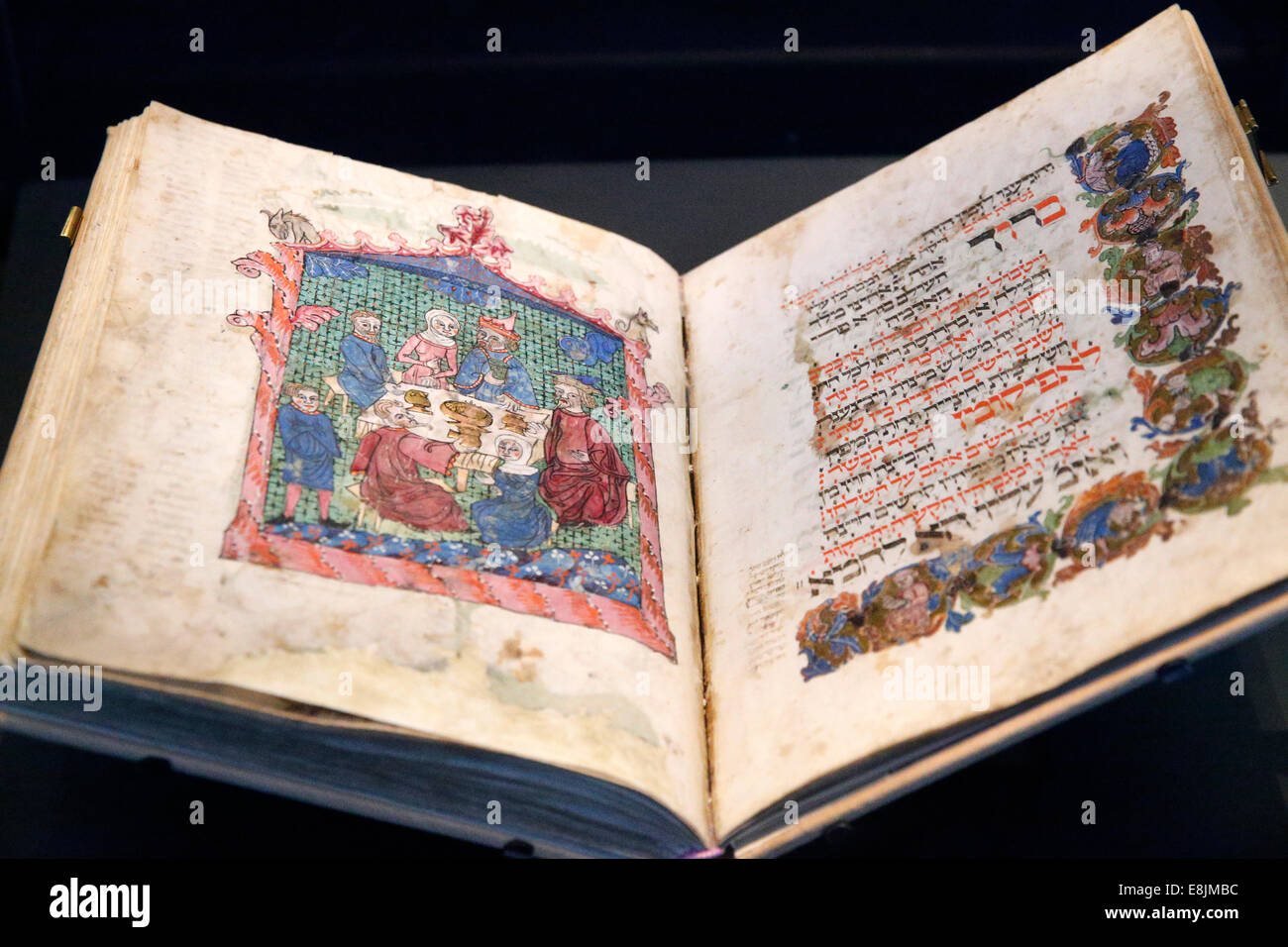 Das Israel-Museum. Erna Michael Haggada. Deutschland, 1400. Stockfoto