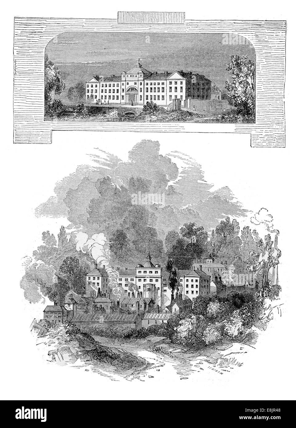 "Soho Manufaktur Birmingham ca. 1761 Stockfoto