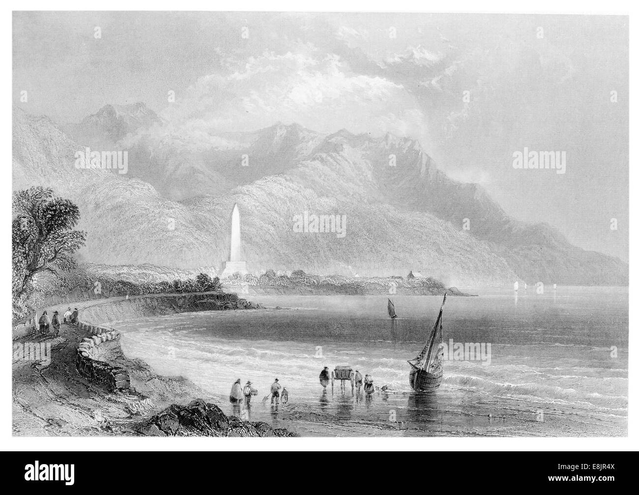 Denkmal des allgemeinen Rofs Ross Trevor Irland Rostrevor Co Down ca. 1841 Stockfoto