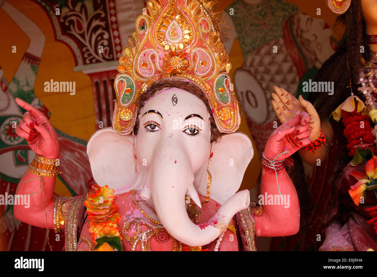 Statue des Hindu-Gottes Ganesh Stockfoto