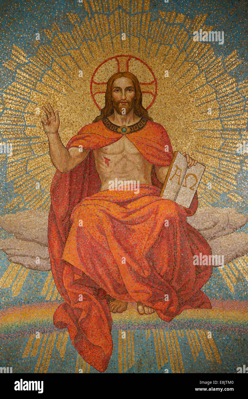 Christ in der Majestät. Kirche von St. Alfons Liguori. Stockfoto