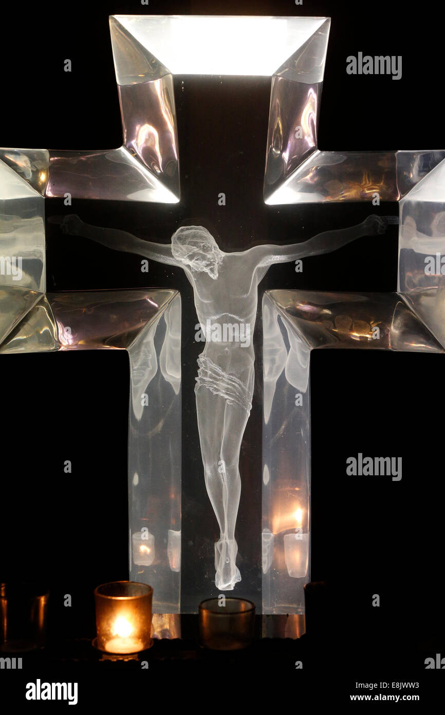 St Patricks alte Kathedrale. Kruzifix. Stockfoto