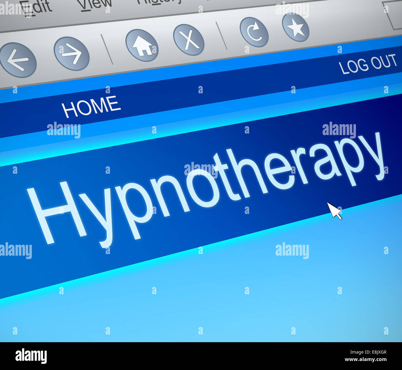 Hypnotherapie-Konzept. Stockfoto