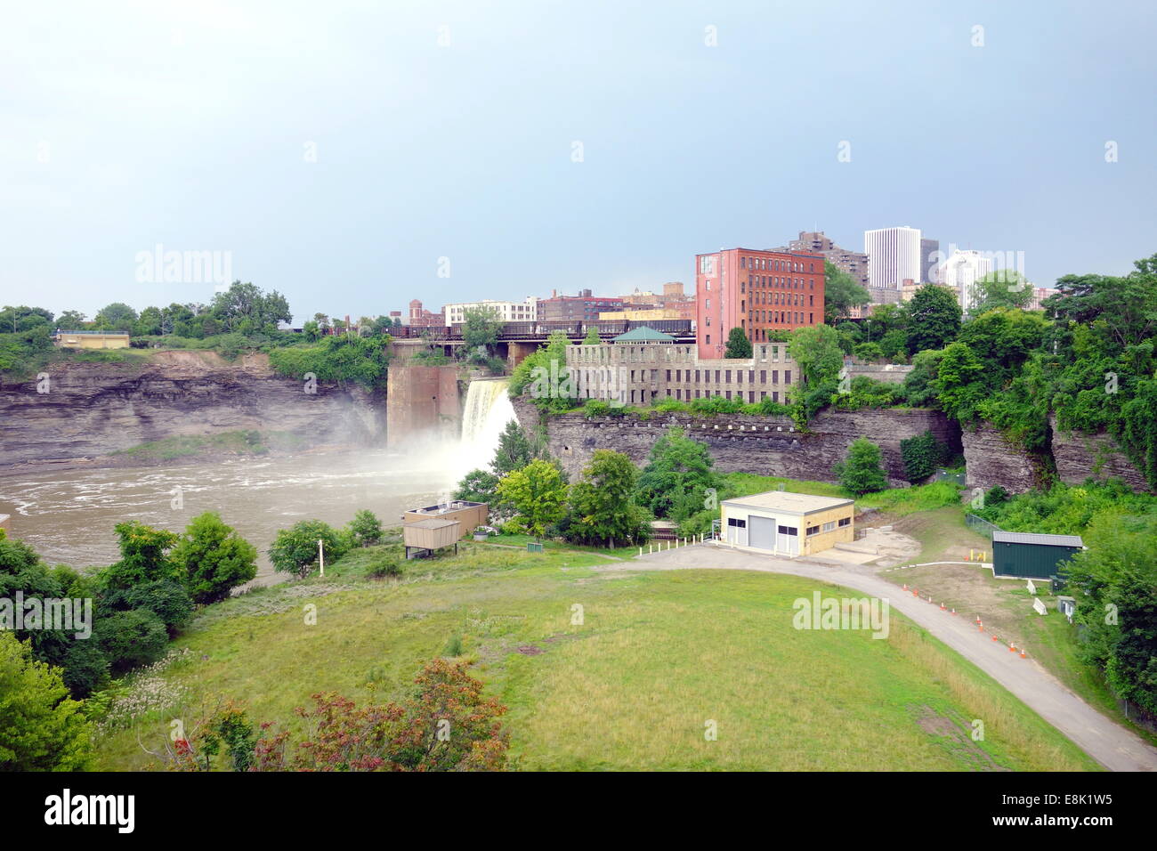 Genesee River High Falls in Rochester, New York Stockfoto