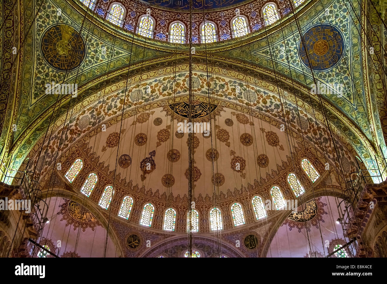 Sultan Ahmed Moschee befindet sich in der Stadt Istanbul. Es wurde während der Ruel von Ahmed i. gebaut. Es ist bekannt als die blaue populary Stockfoto