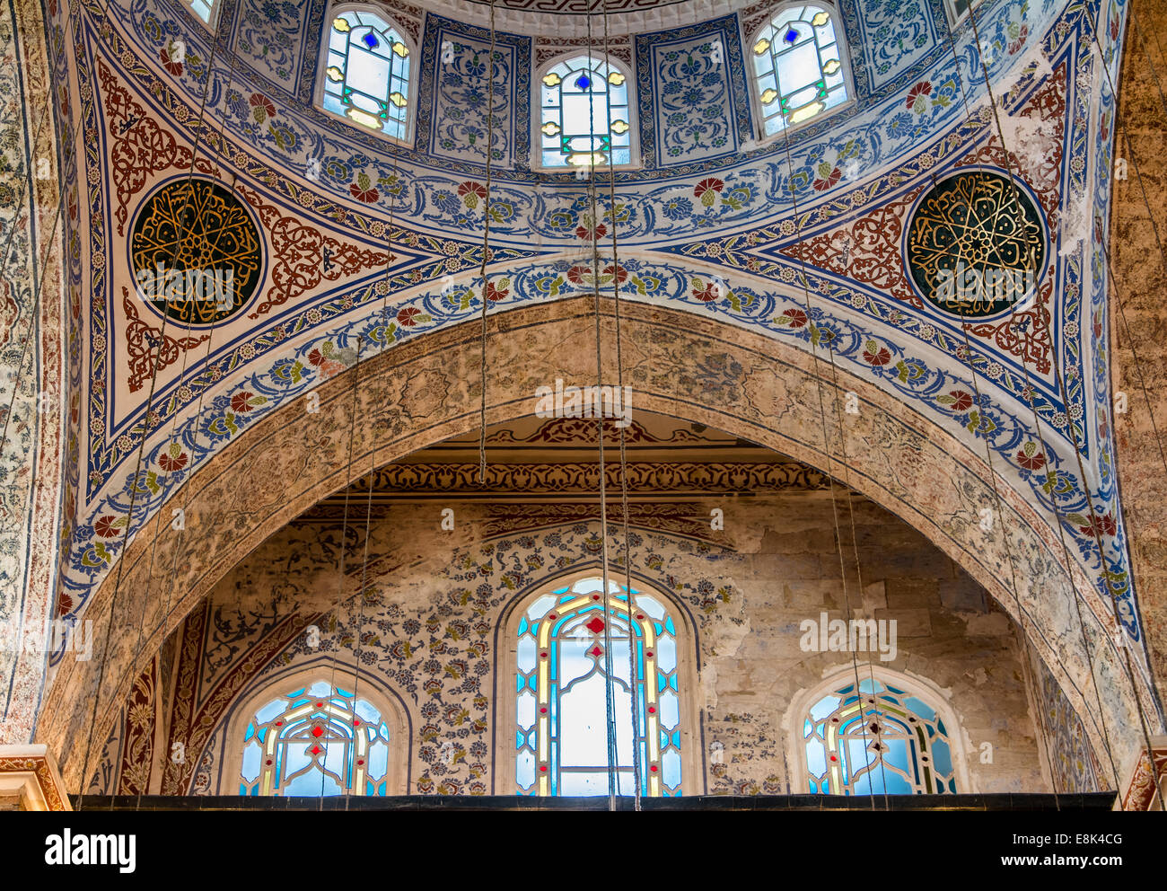Sultanahmed-Moschee befindet sich in der Stadt Istanul. Es wurde während der Ruel von Ahmed i. gebaut. Es ist bekannt als die blaue populary Stockfoto