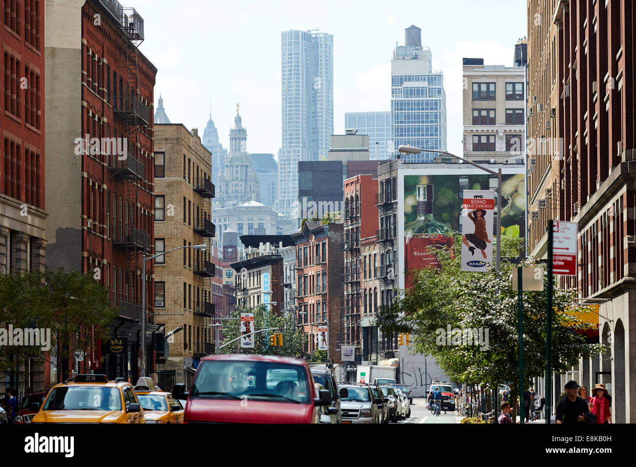New York City NYC Skyline der erste in der Umgebung von Chinatown Stockfoto
