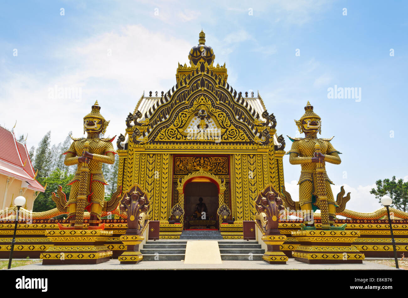 Kapelle des Thai-Tempels sind religiöse in Hua Hin Attraktionen der Provinz Prachuap Khiri Khan, Thailand Stockfoto