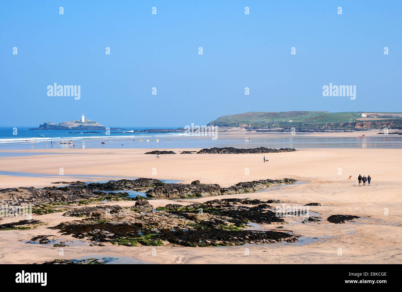 Gwithian Strand in der Nähe von Hayle in Cornwall, Großbritannien Stockfoto