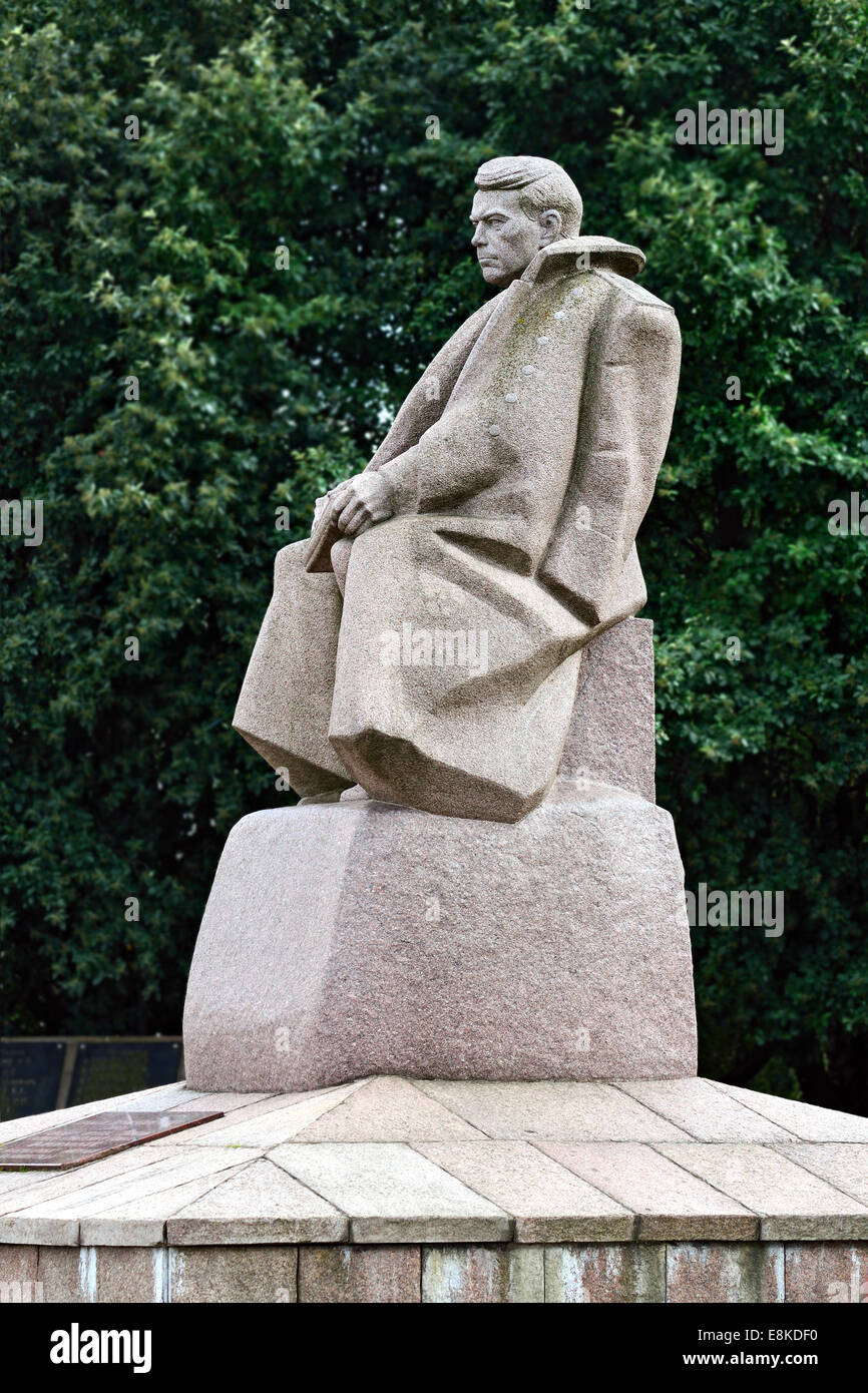Denkmal für Marschall Alexander Vasilevsky. Kaliningrad, Russland Stockfoto