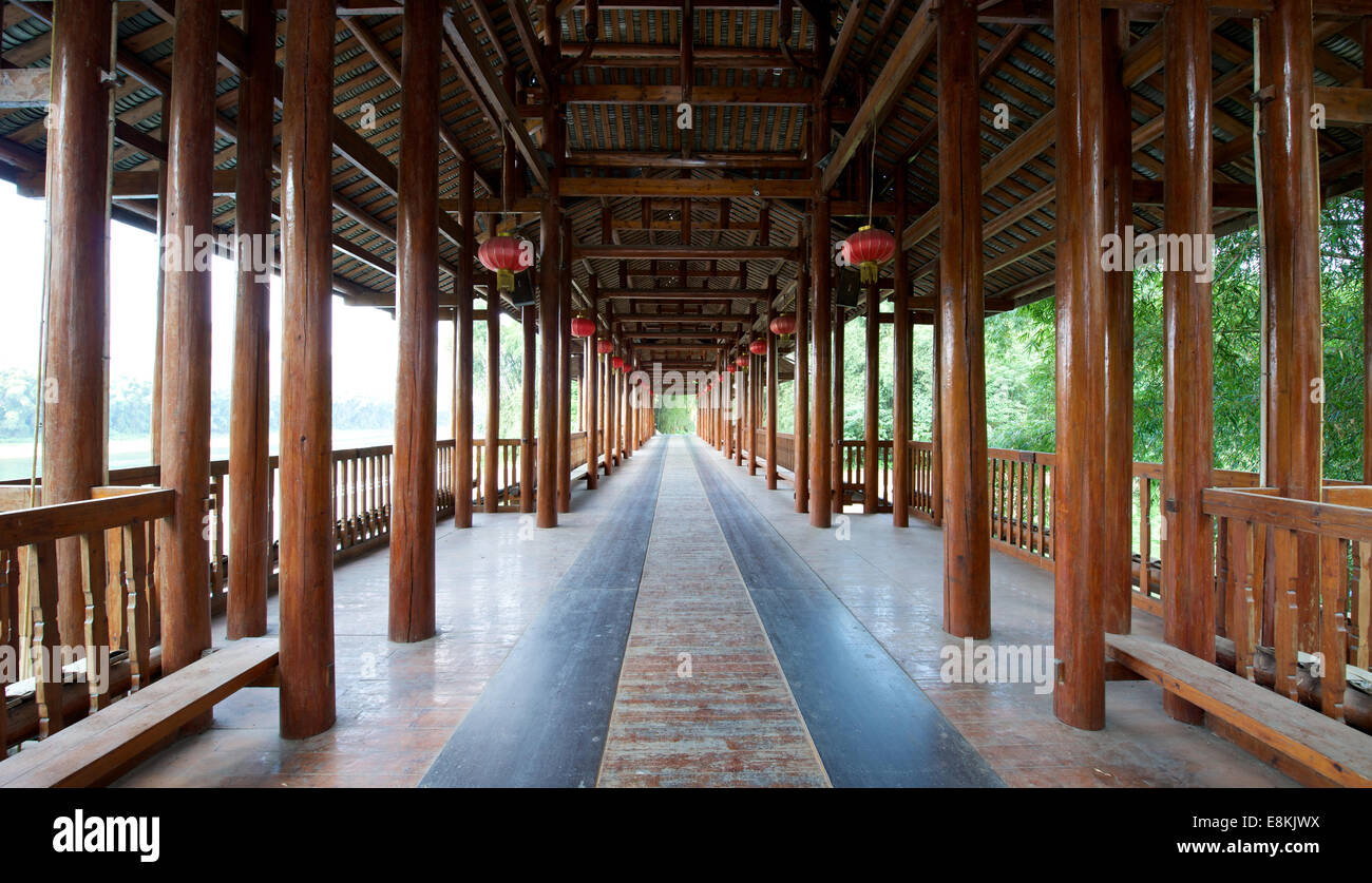 Pagode Tempel Weg in Yangshuo-Guilin in der Provinz Guangxi in China Stockfoto