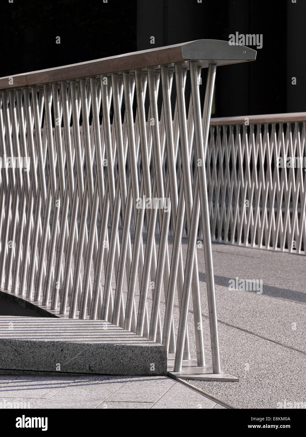 Merchant Square Fußgängerbrücke, London, Vereinigtes Königreich. Architekt: Ritter Architekten Limited, 2014. Detail. Stockfoto