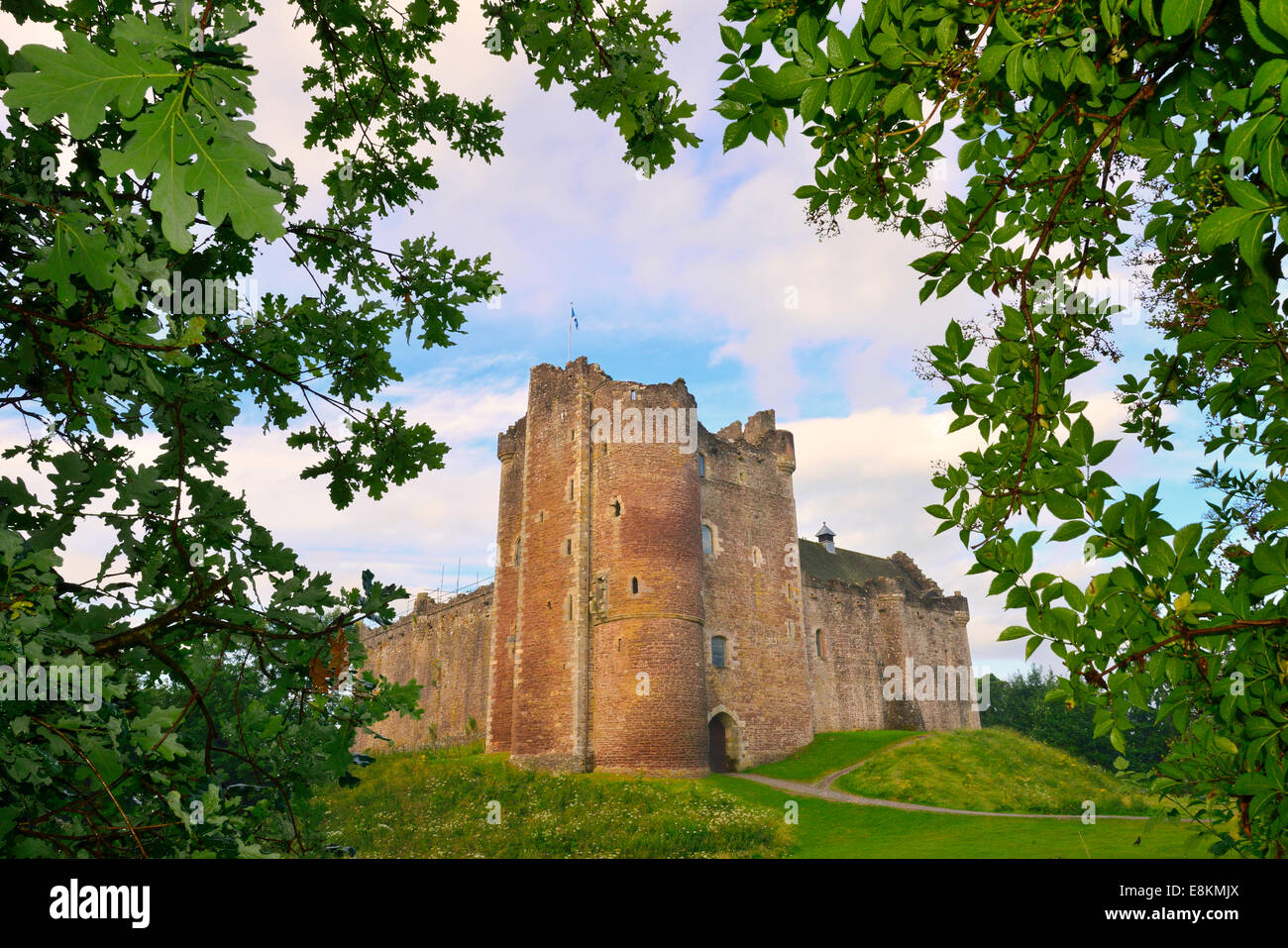 Doune Castle, berühmt geworden durch den Film Monty Python und der Heilige Gral, Callandar, Perthshire, Central, Schottland, Vereinigtes Königreich Stockfoto