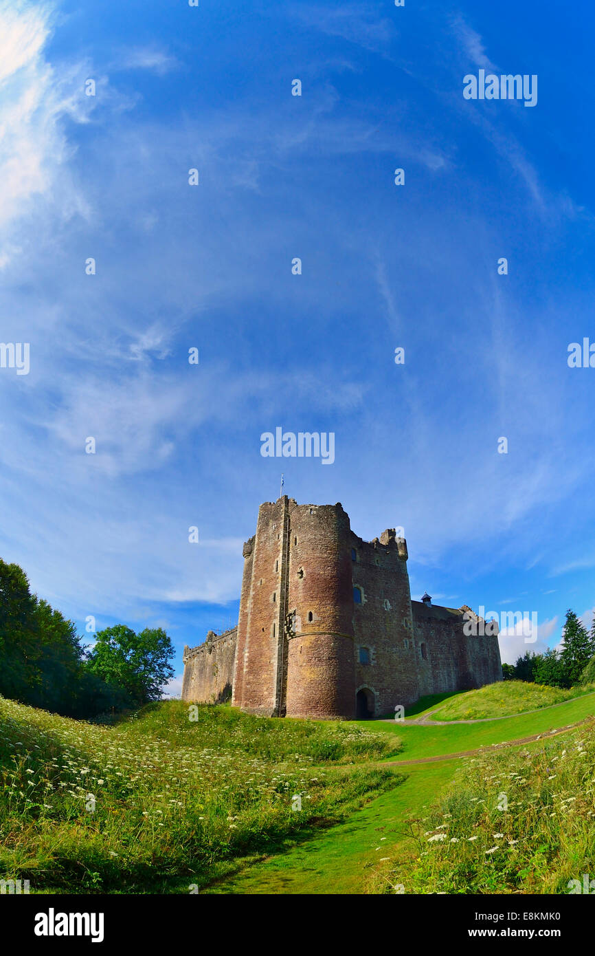 Doune Castle, berühmt geworden durch den Film Monty Python und der Heilige Gral, Callandar, Perthshire, Central, Schottland, Vereinigtes Königreich Stockfoto