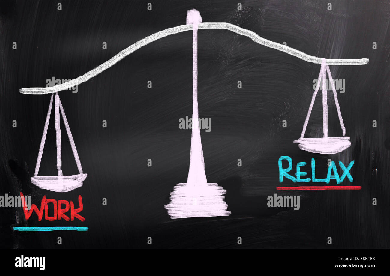 Konzept, handschriftlich mit Kreide - Farbbild Stockfoto