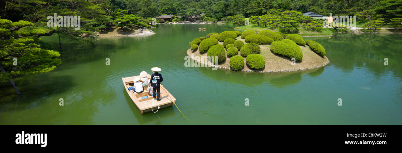 Ritsurin Gärten, Takamatsu, Shikoku, Japan. Stockfoto