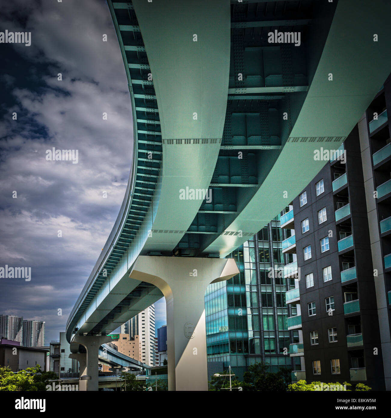 Ginza-Monorail-Linie, Tokyo, Japan. Stockfoto