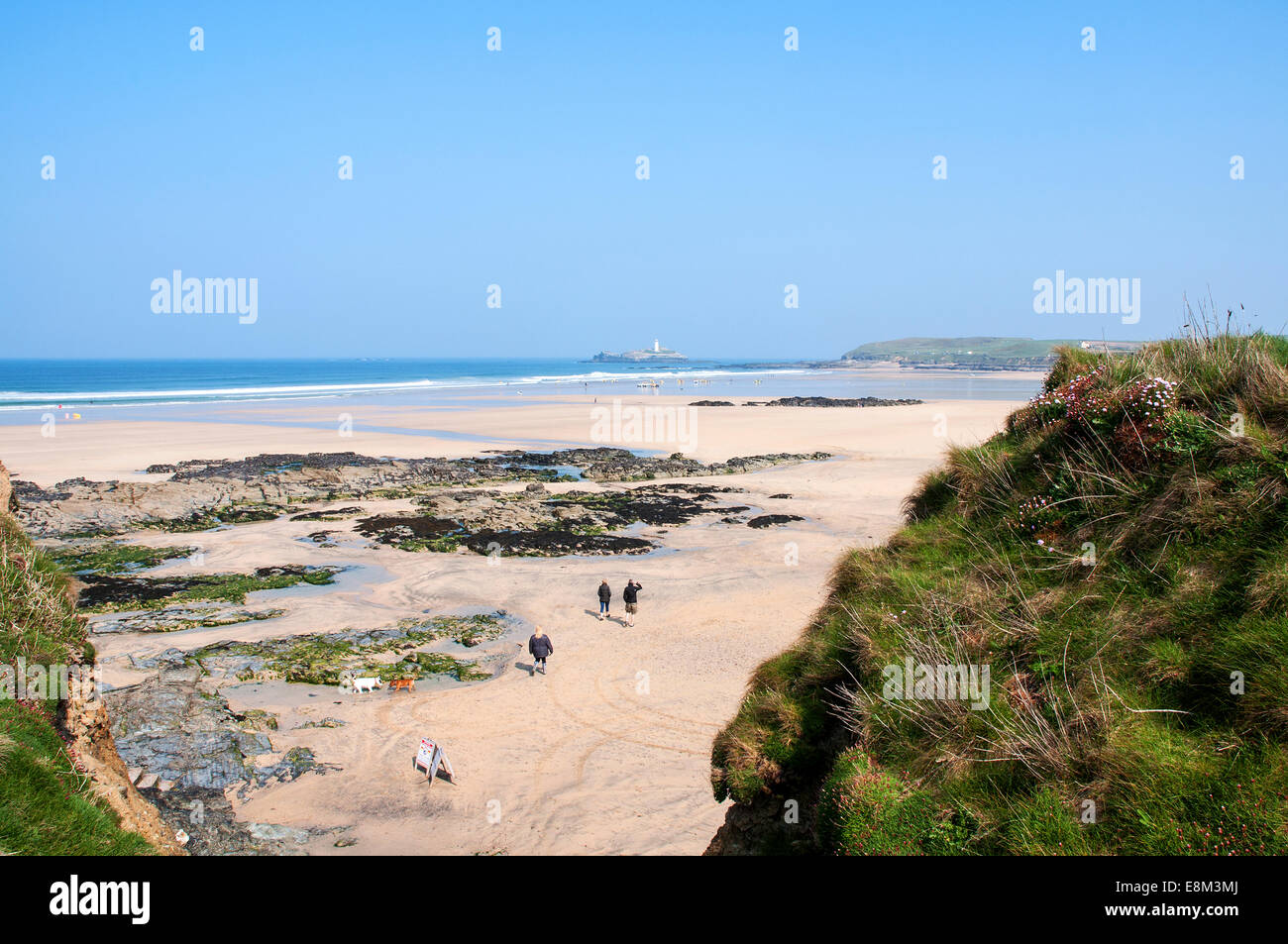 Gwithian Strand in der Nähe von Hayle in Cornwall, Großbritannien Stockfoto