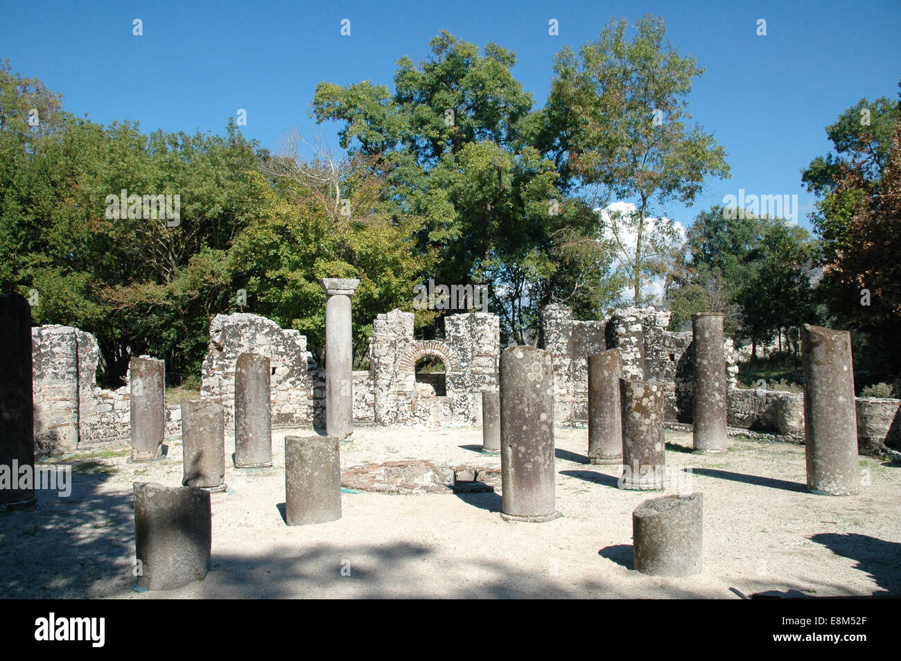 Ansichten von Butrint, antike Welterbe-Stätte in der Nähe von Sarande in Albanien Stockfoto