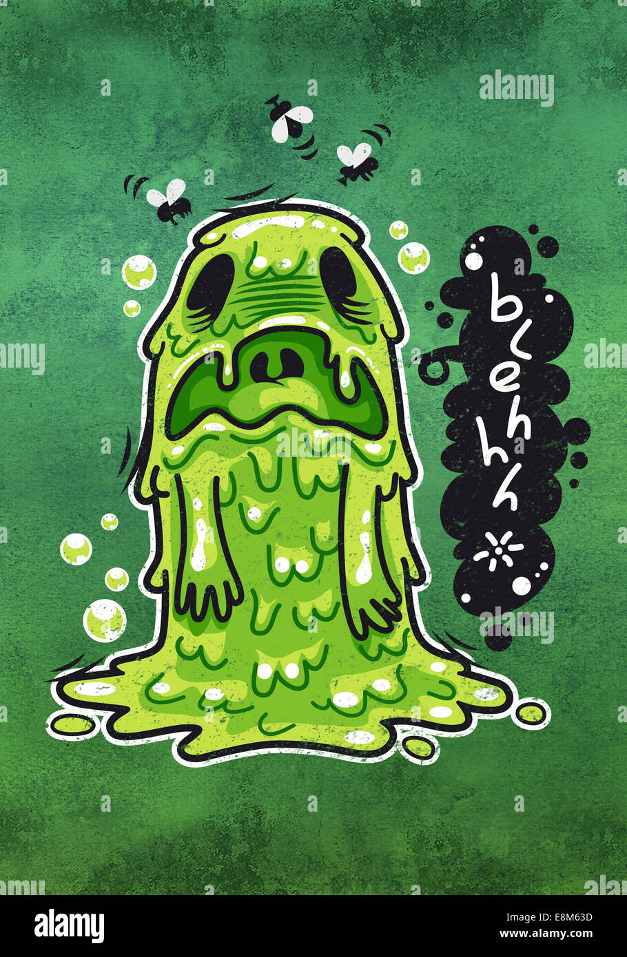 Cartoon-Übelkeit-Monster Stockfoto