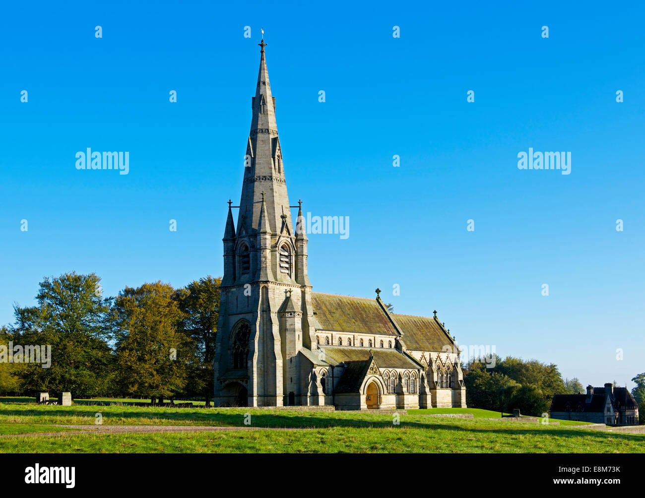 Str. Marys Kirche, Studley Royal, in der Nähe von Ripon, North Yorkshire, England UK Stockfoto