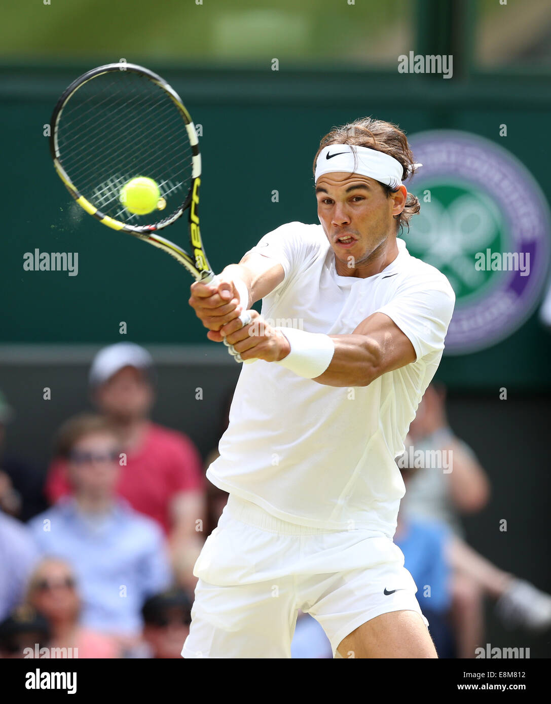 Rafael Nadal (ESP), Wimbledon Championships im Jahr 2014, London, England. Stockfoto