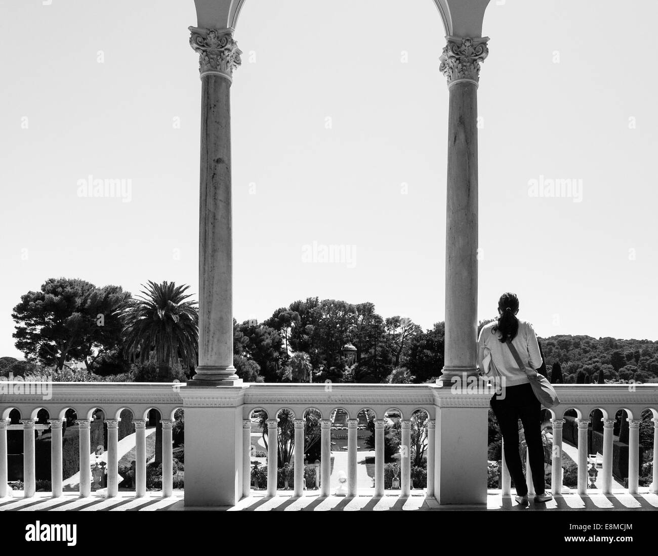 Bei der Villa Ephrussi de Rothschild Stockfoto