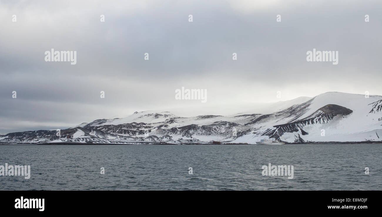 Gletscher und gefrorene Landschaft, Antarktis Stockfoto