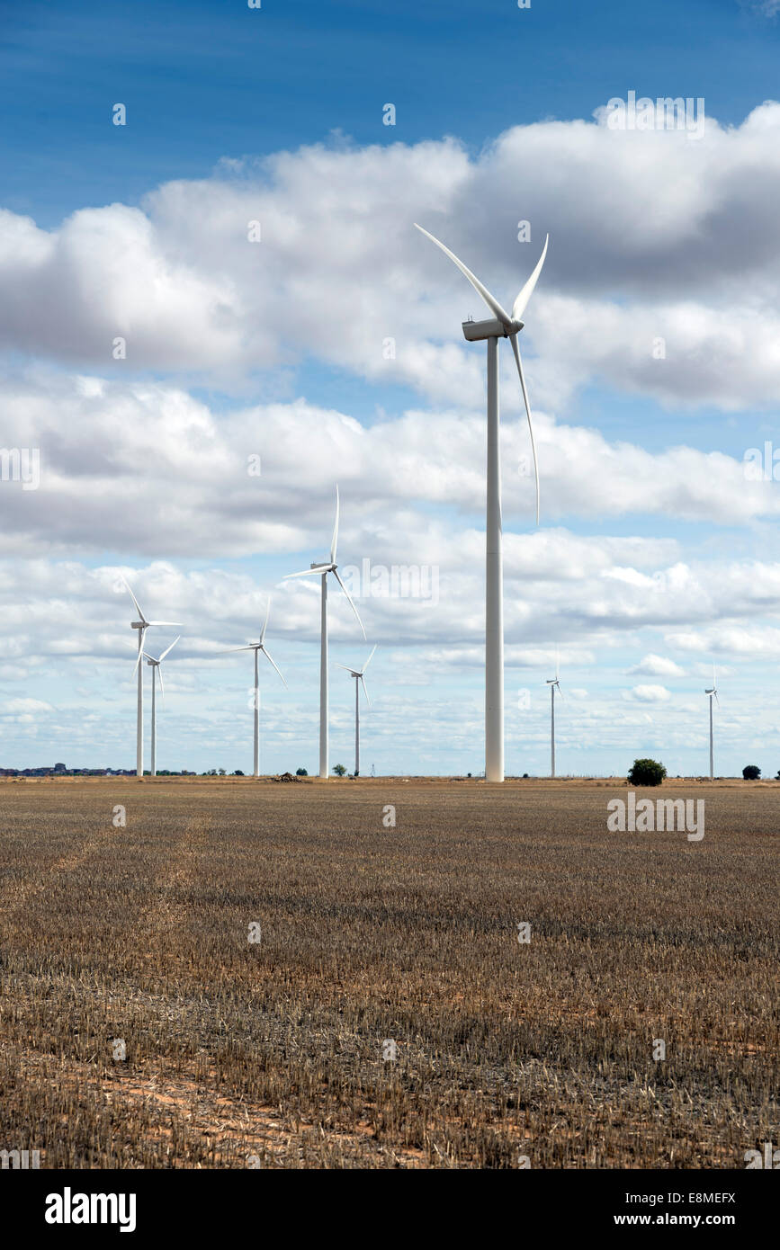 Wind-Turbine-Bauernhof Stockfoto