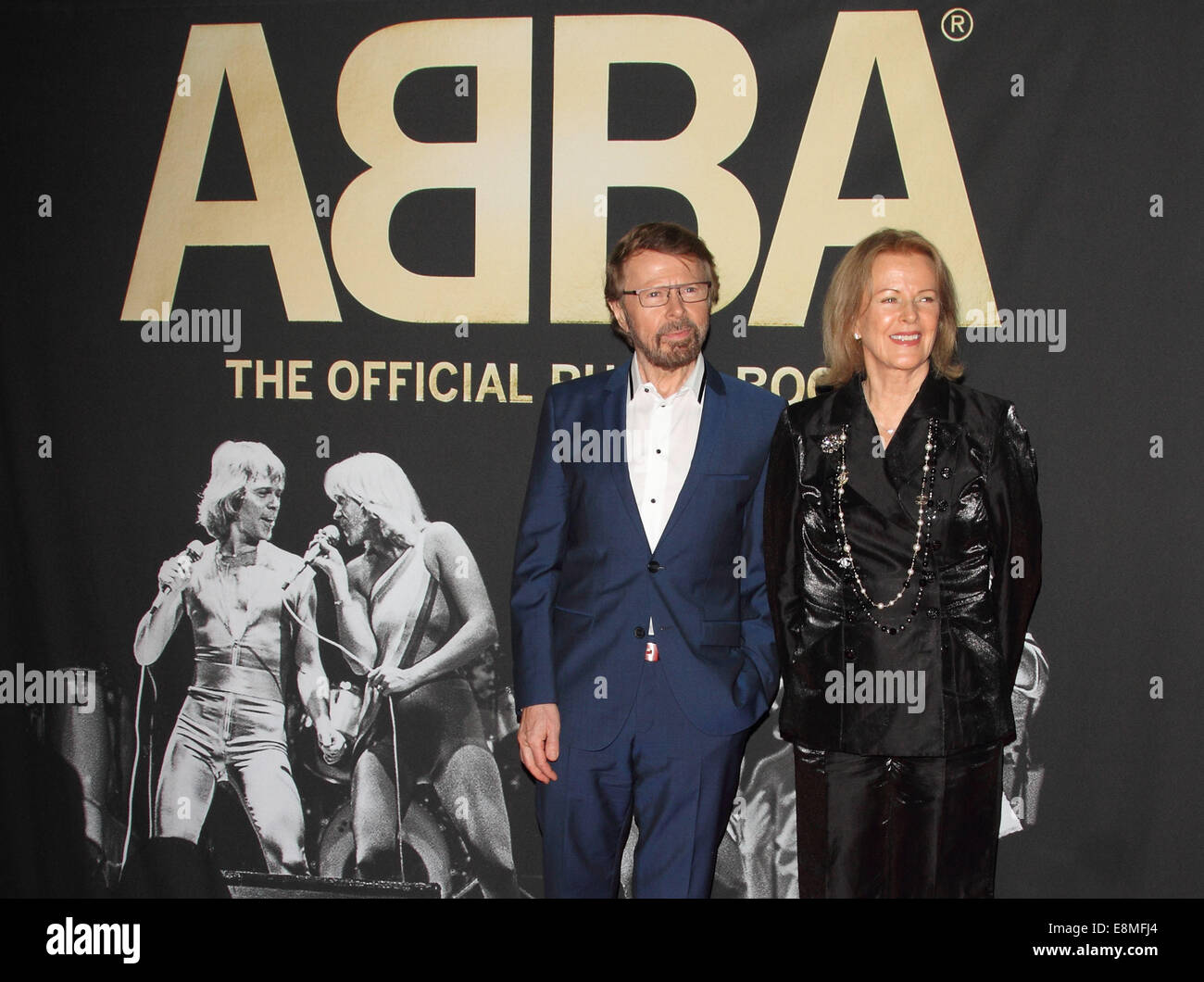 ABBA – der internationalen Jubiläumsparty markiert den 40. Jahrestag der ihren Eurovision-Sieg und die Einführung von "ABBA – The Official Photo Book" bei Tate Modern, London besitzen: Björn Ulvaeus, Anni-Frid Lyngstad, Frida Lyngstad wo: London, Vereinigtes Königreich: 7. April 2014 Stockfoto