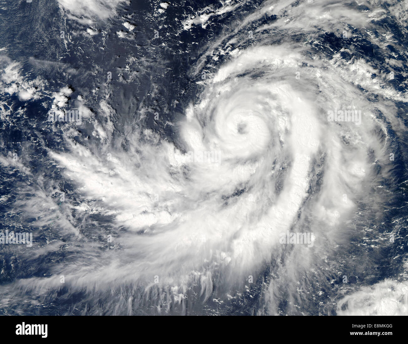 17. Oktober 2013 - Taifun Francisco südwestlich von Guam. Stockfoto