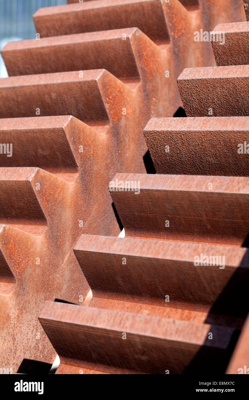 Nahaufnahme des alten Zahnräder, Stockfoto