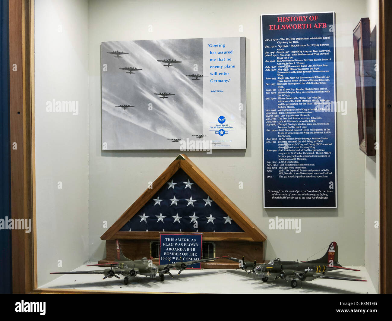 South Dakota Air and Space Museum, Ellsworth Air Force Base, Box Elder, South Dakota, USA Stockfoto