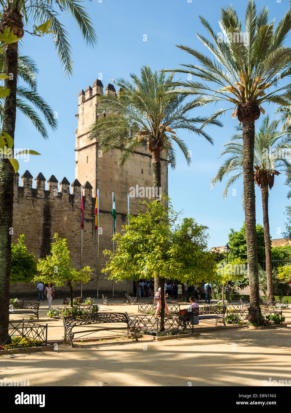 Der alcazar de los reyes cristianos Fotos und Bildmaterial in hoher