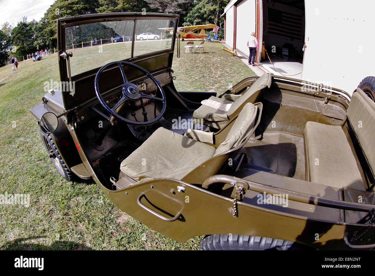 Vintage Weltkrieg Armee jeep Stockfoto