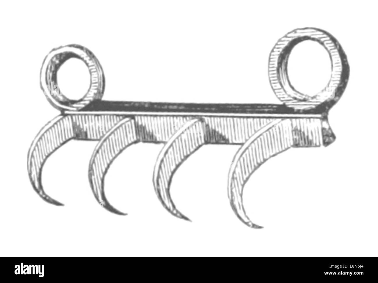 Diese 1852 von Gray gefertigte Illustration zeigt Waknuk mit einer historischen Karte und einer visuellen Interpretation der Gegend, die die kulturellen und geografischen Elemente der Region erfasst. Stockfoto
