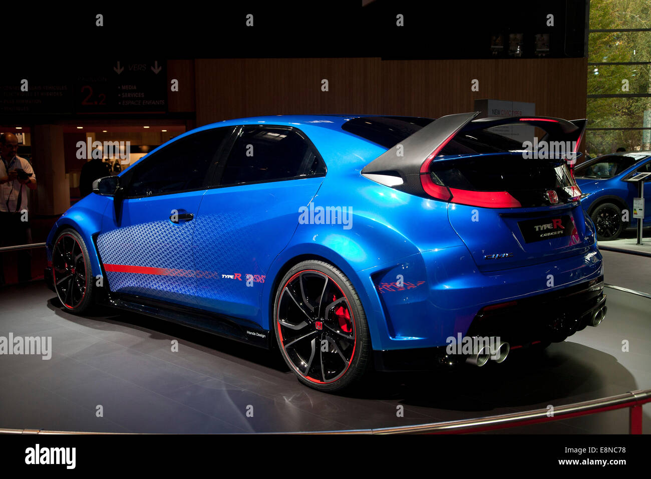 Honda Civic Type R Konzept Paris Motor Show Mondial de l ' Automobile 2014 Stockfoto