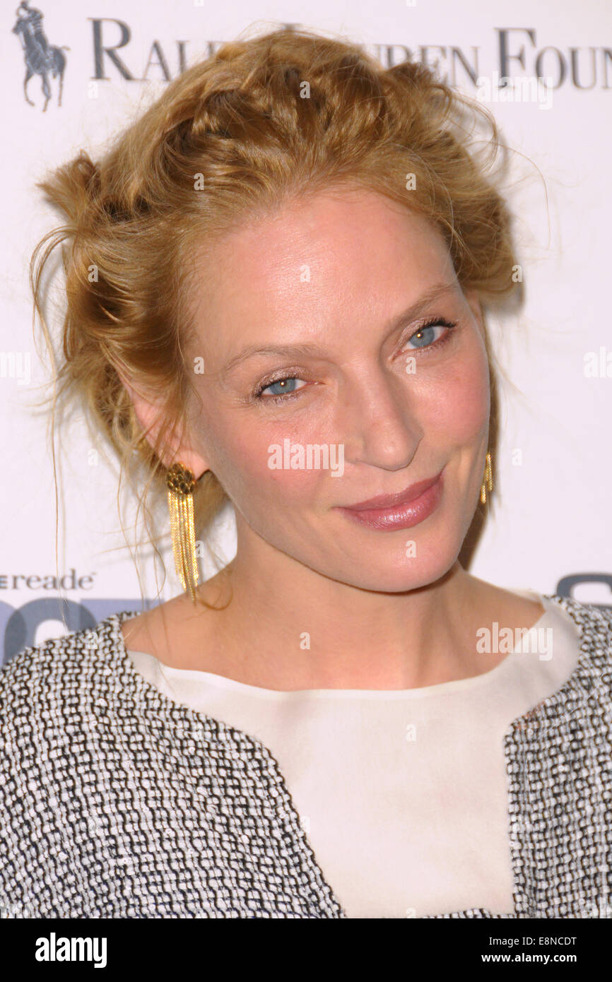 2014 "Raum zum wachsen" Gala - Red Carpet Ankünfte mit: Uma Thurman wo: Manhattan, New York, Vereinigte Staaten, wann: 8. April 2014 Stockfoto