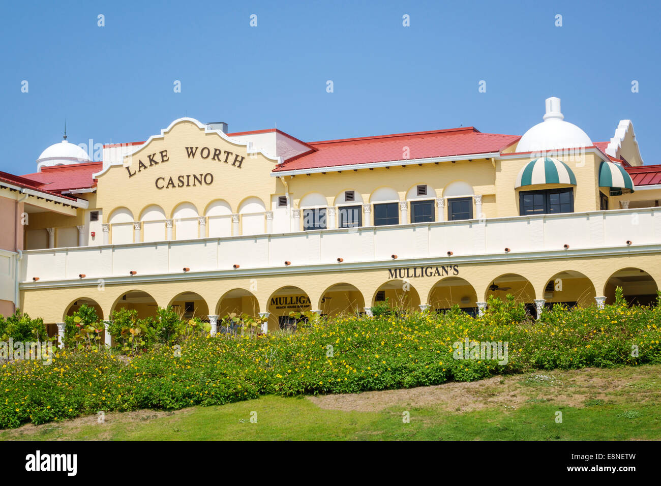 Florida Lake Worth, Lake Worth Casino, Gebäude, FL140523020 Stockfoto