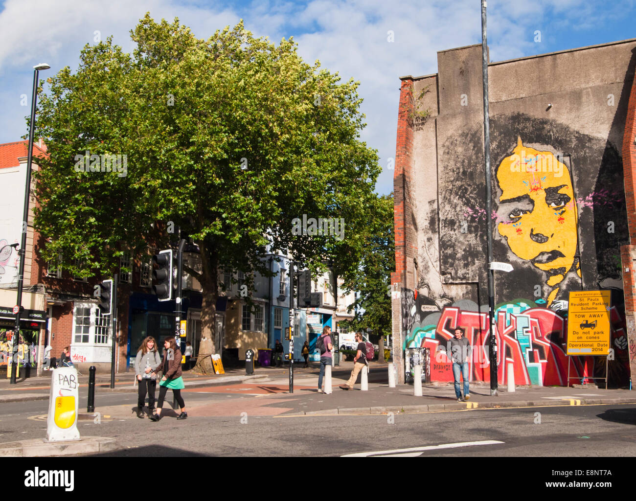 Stokes Croft Bristol Center england Stockfoto