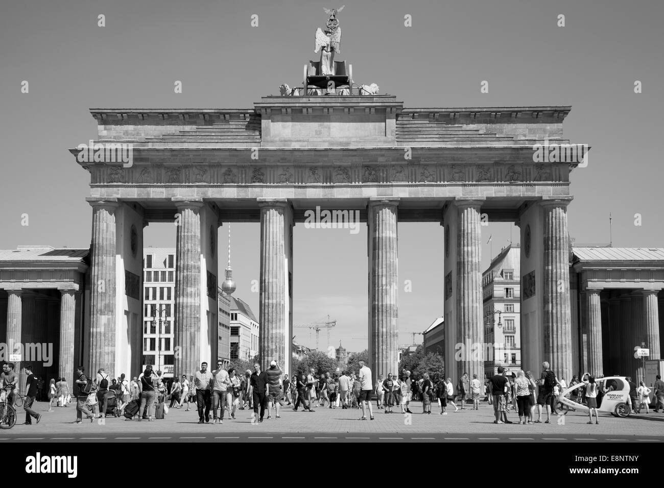 Brandenburger Tor, Platz des 18. März, Berlin, Deutschland, Europa Stockfoto