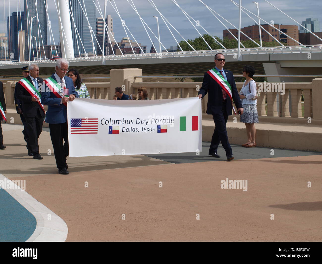 Parade mit italienischen Parlament Mitglied Stockfoto