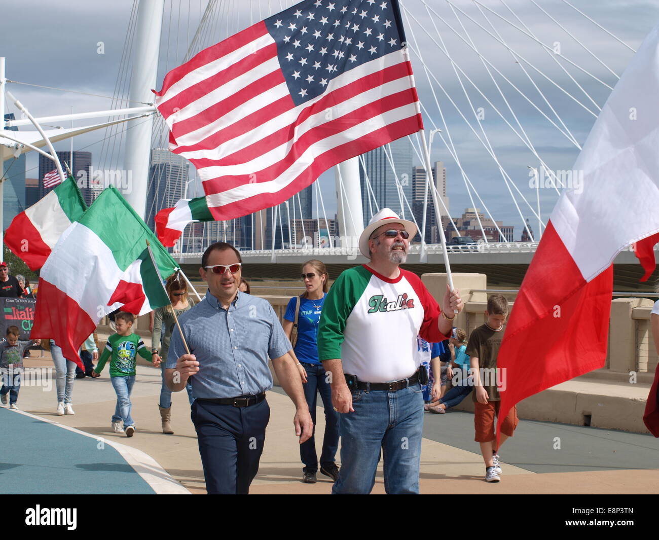 Parade mit italienischen Parlament Mitglied Stockfoto