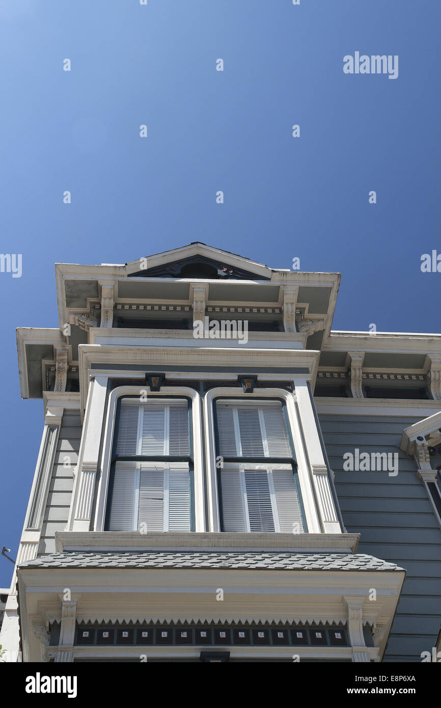 Viktorianische Architektur, Lower Pacific Heights, San Francisco Stockfoto