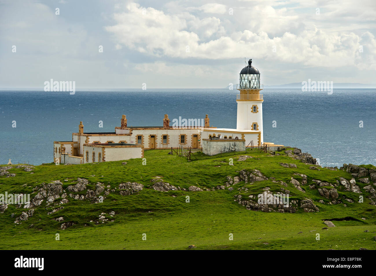 Landschaftlich Point Lighthouse, Isle Of Skye, innere Hebriden, Schottland, Vereinigtes Königreich Stockfoto