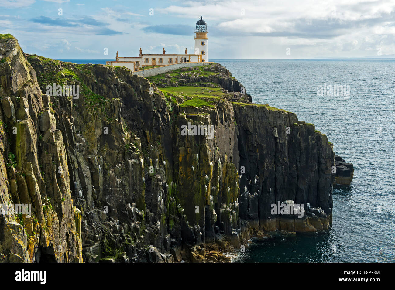 Landschaftlich Point Lighthouse, Isle Of Skye, innere Hebriden, Schottland, Vereinigtes Königreich Stockfoto